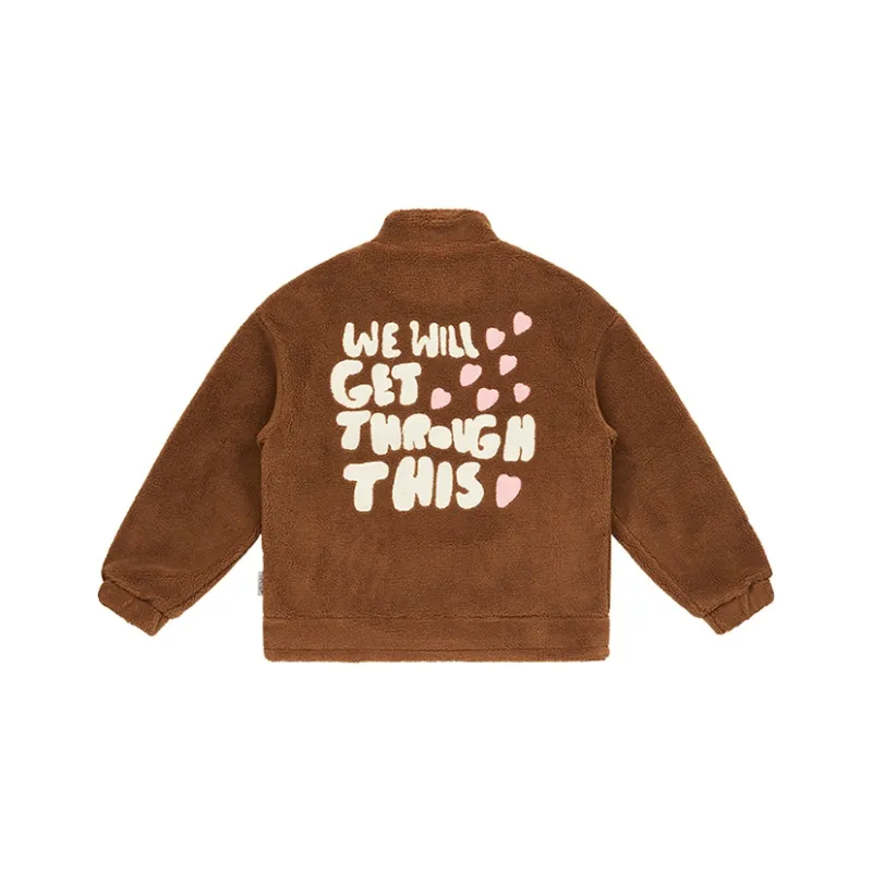 EMPTY REFERENCE Zip Up Jackets Unisex Brown-0