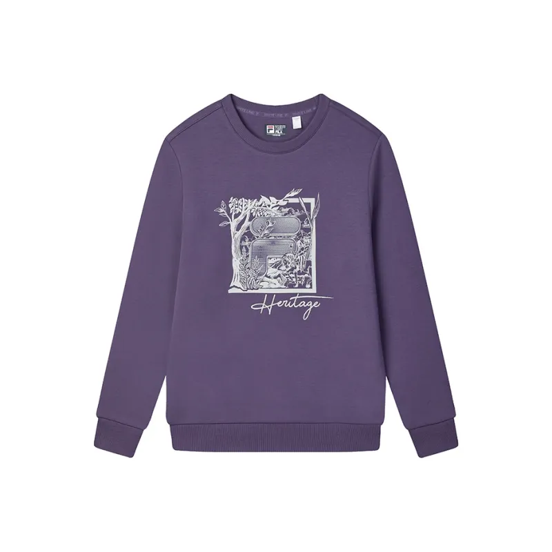 FILA Sweatshirt Men's Dark Night Dark Purple-0