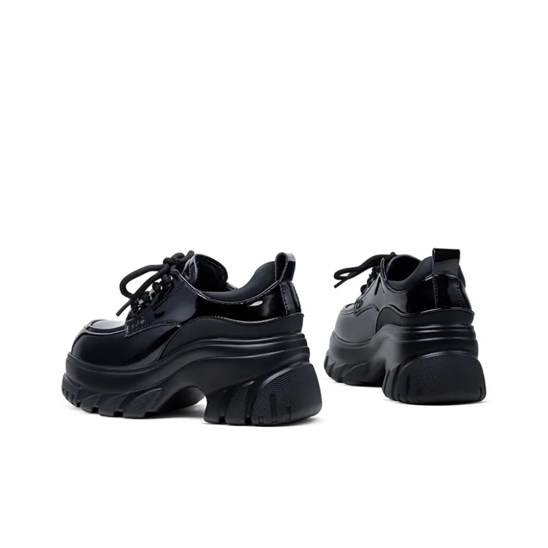 TOP GLORIA Chunky Heel High Heels Women's Black-1