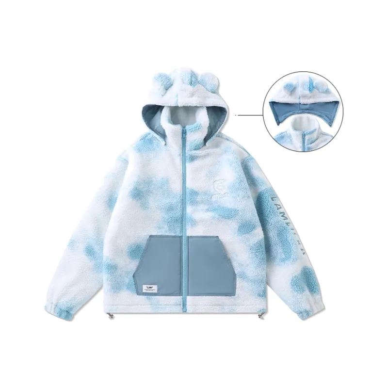 LAMLICKA Puffer Jackets Unisex Blue-0