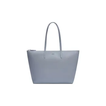 LACOSTE PVC Tote Bag, Shopping Bag, Shoulder Bag Tubas Women's Gray Blue