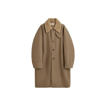 OUR LEGACY Polar Coat Murkey Clay Compact Tech Coats Men's Dark Brown