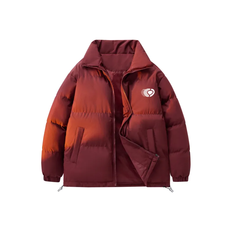 C1RCA American Minimalist Style Basic Brand Sports Logo Print Padded Puffer Jacket Unisex-8