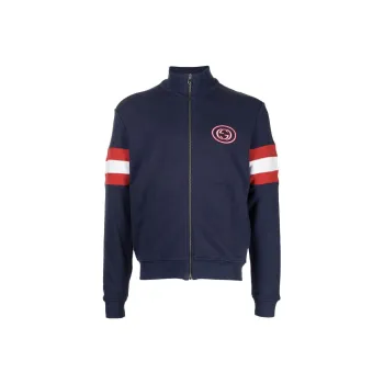 GUCCI Jackets Men Navy Blue