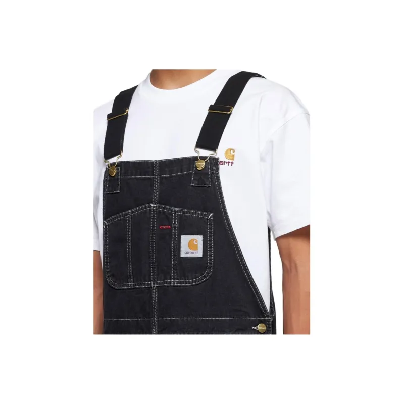 Carhartt WIP Logo patch Straight leg Dungarees-4