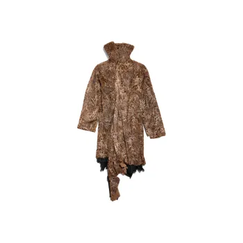 Balenciaga FW24 Coats Regular Fit Unisex Dark Beige