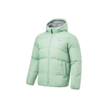 LiNing Fondue Down Series Down Jacket Men's Jade Smoke Green