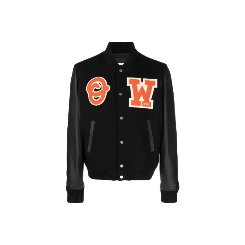 OFF WHITE Baseball Jerseys Men Black-0