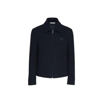 Valentino Logo-appliqué Wool Jacket
