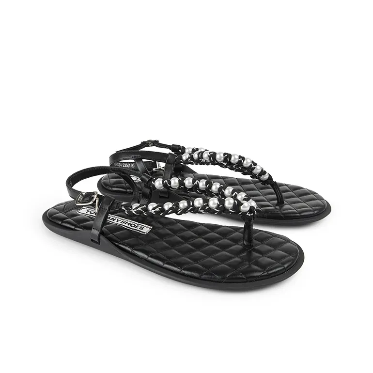 TOOMANYSHOES Accent Soft One Strap Sandals Women's-1