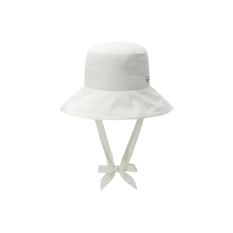 DESCENTE Nylon Bucket Hats Unisex White-1