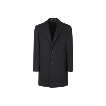 Tagliatore Peak Lapels Single Breasted Coat