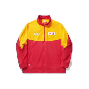 LiNing Jackets Coats Unisex Honor Red Spectrum Yellow