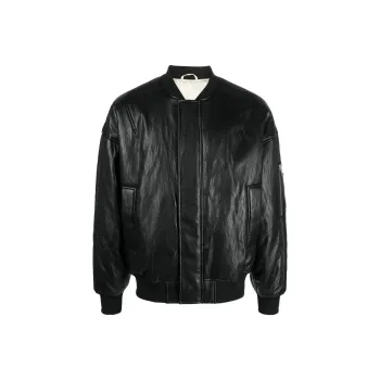 Patrizia Pepe Coated Oversized Bomber Jacket