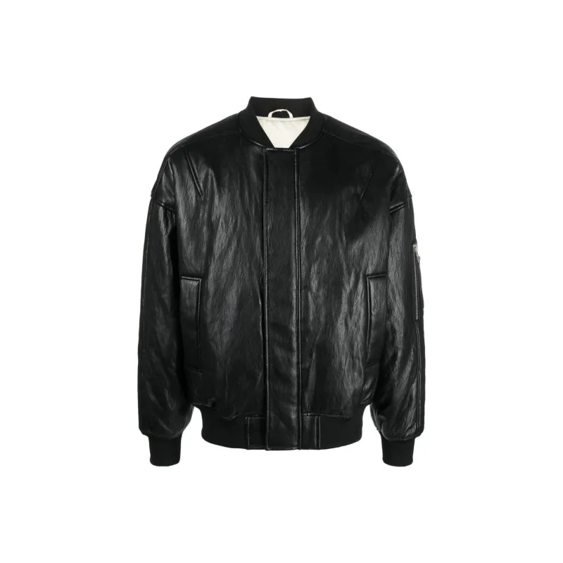 Patrizia Pepe Coated Oversized Bomber Jacket-0