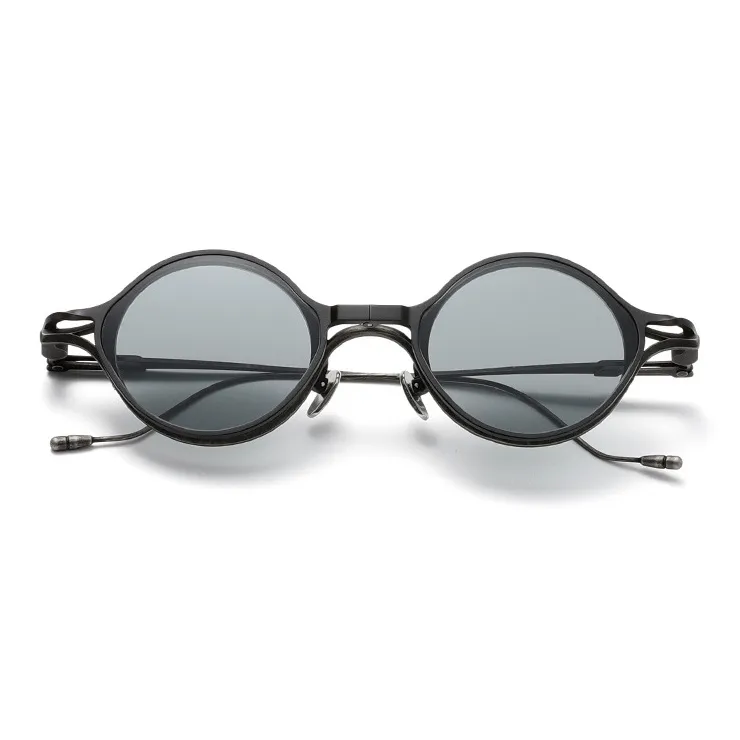 ROLLOTD Titanium Round Sunglasses Unisex-10