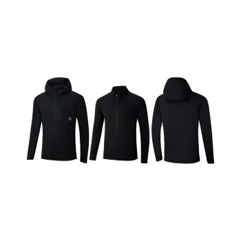 361° Water Repellent Windbreaker Jacket Unisex Super Black