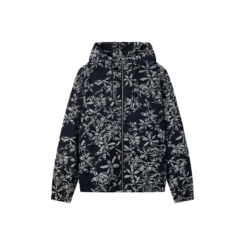DEGAIA FW24 Denim Jacket Men's Dark Blue Plant-0