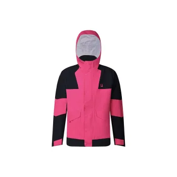 FILA Waterproof Thermal Cold Resistant Windbreaker Jacket Men's Vivid Rose Red