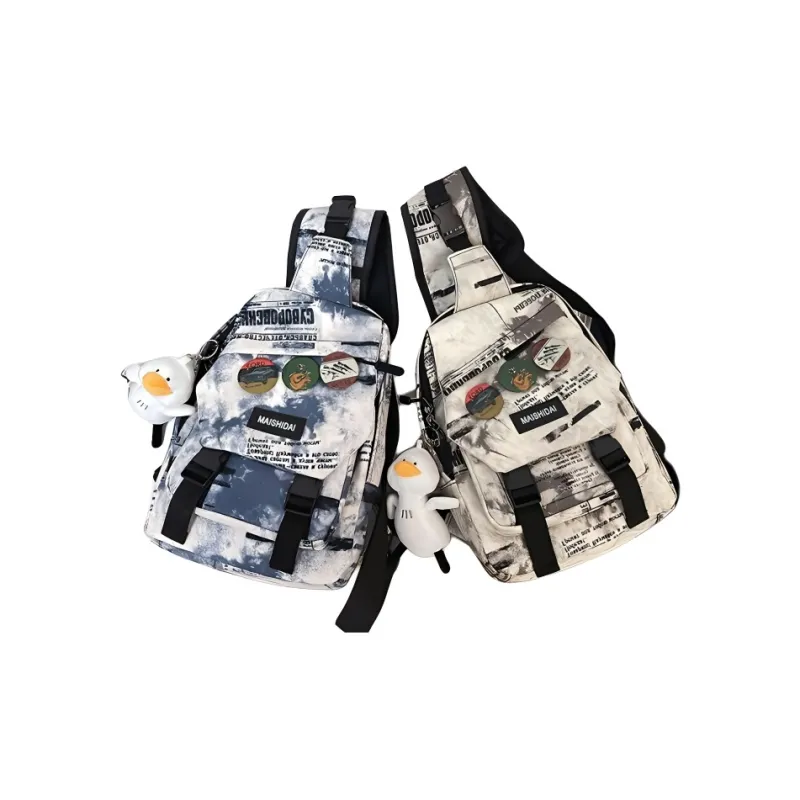 Omanfei Nylon Sling Bag Regular Unisex Multicolor-1