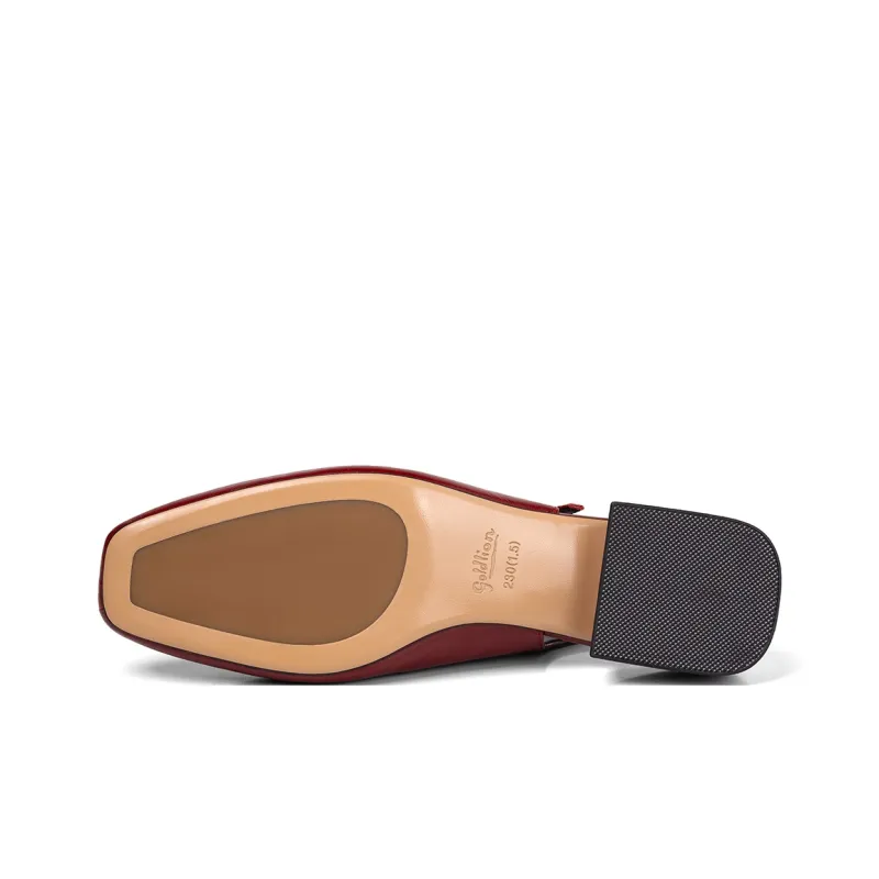 GOLDLION Block Heel High Heels Women's-9