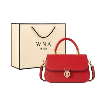 Vigno Synthetic Leather Handbag, One Shoulder, Crossbody Bag Regular Women's Red