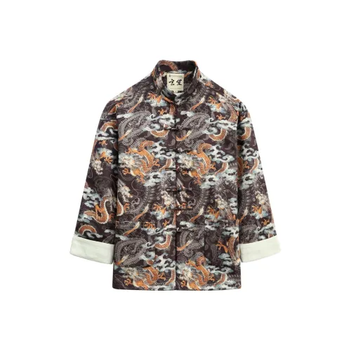 XUANSHENG Jackets Coats Men's Dragon Rides The Mist