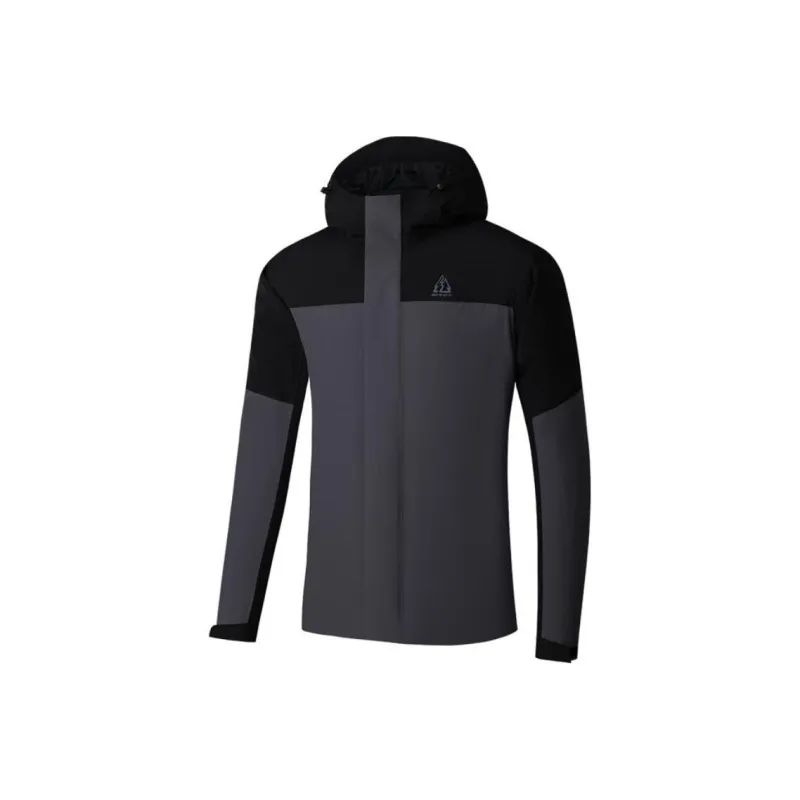 361° Water Resistant Warm Water Repellent Windproof Breathable Windbreaker Jacket Unisex Meteorite Gray/Super Black-0