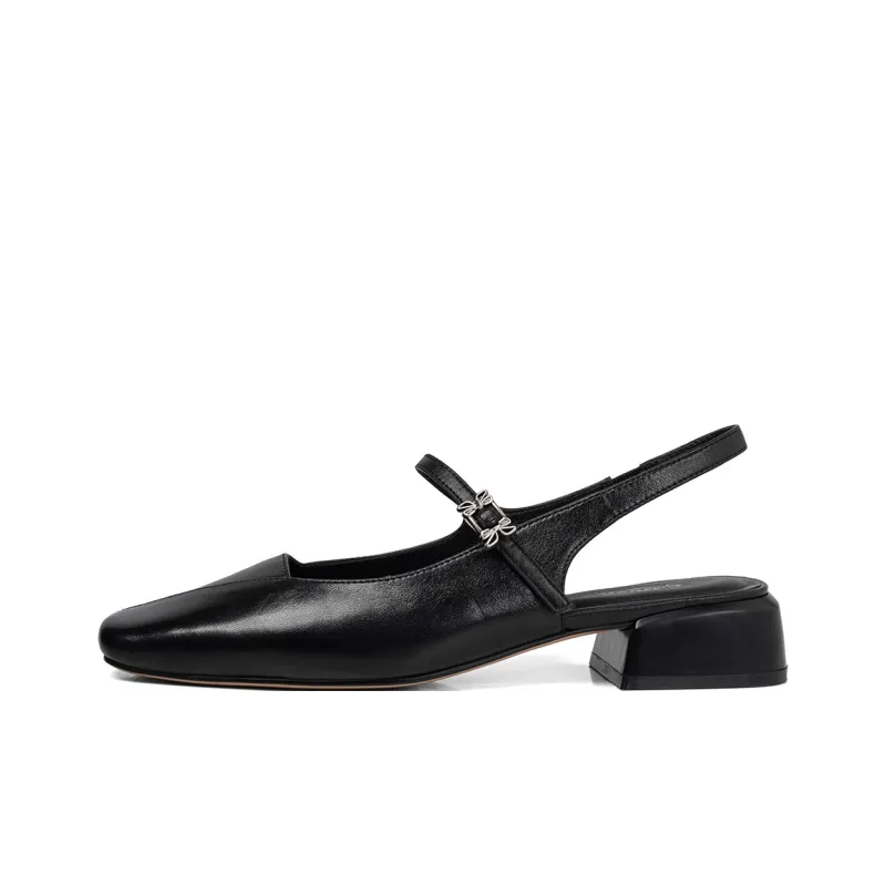 GOLDLION Block Heel High Heels Women's-10