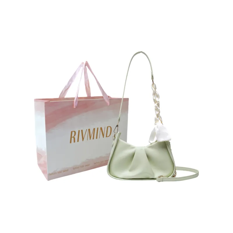 RIVMIND PU Shoulder Bag, Crossbody Bag Regular Women's White/Black/Yellow/Green-13