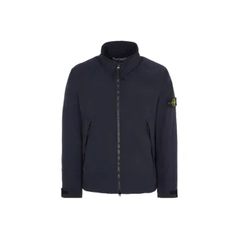 STONE ISLAND Compass Patch Zip Up Windbreaker