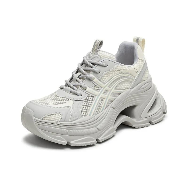 Teenmix Cut Out Planet Cushioning, Slip Resistant, Lightweight, Height Enhancing Low Top Chunky Sneakers Women's-7