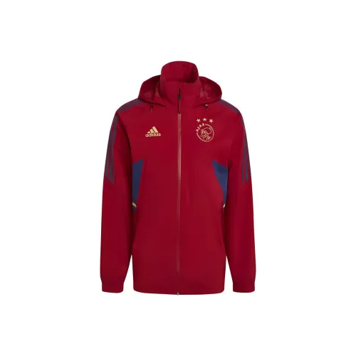 Adidas Ajax Amsterdam Condivo 22 Storm Jackets Coats Men's Victory Red