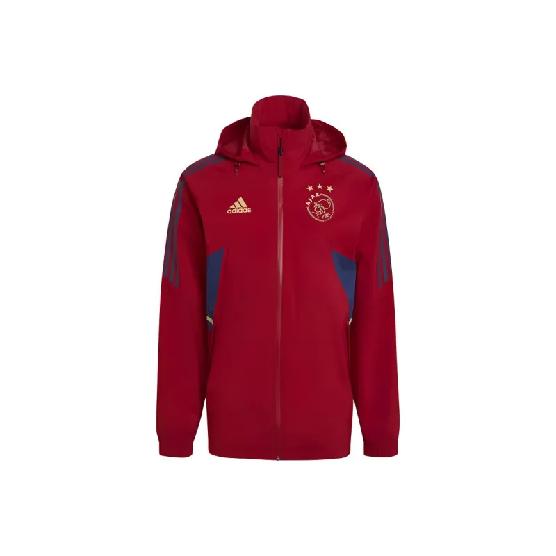 Adidas Ajax Amsterdam Condivo 22 Storm Jackets Coats Men's Victory Red-0