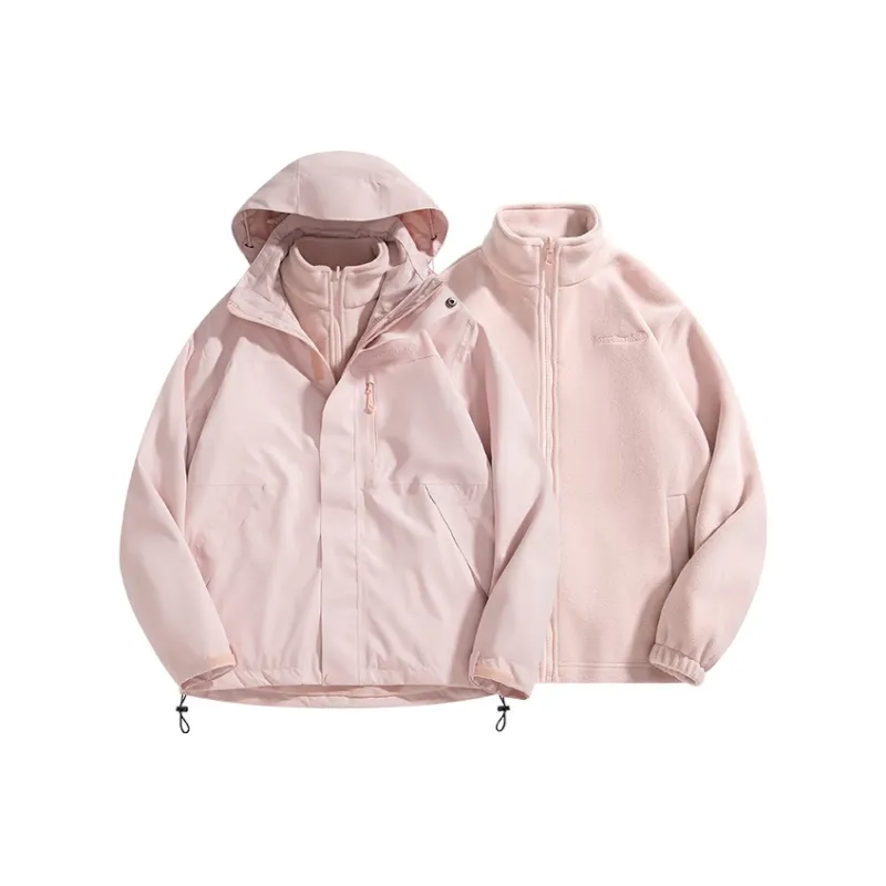 LEAVELAND Water Resistant Windproof Breathable 3 in 1 Windbreaker Jacket Unisex-19