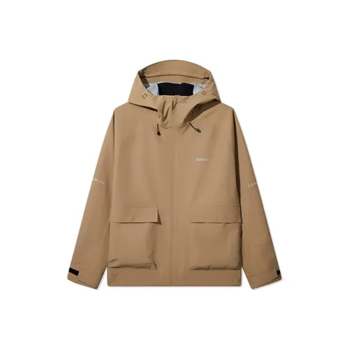 Cabbeen Water Resistant Wear Resistant Warm Windproof Windbreaker Jacket Men's Umber