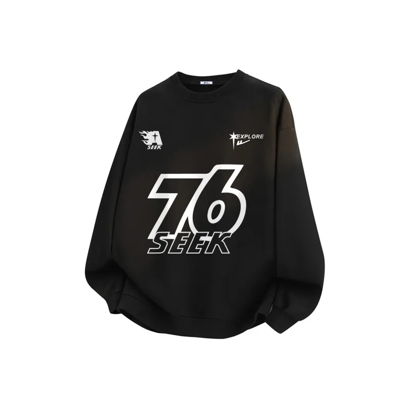 Warrior Huichao Riding The Wind Collection Sweatshirt Unisex Black-0
