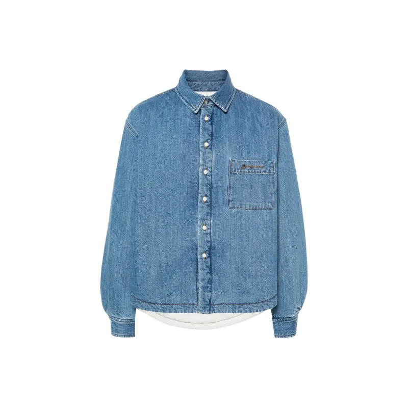 Jacquemus La Chemise Boulanger Denim Shirt Jacket-0