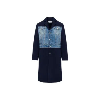 Alexander McQueen Hybrid Single breasted Coat