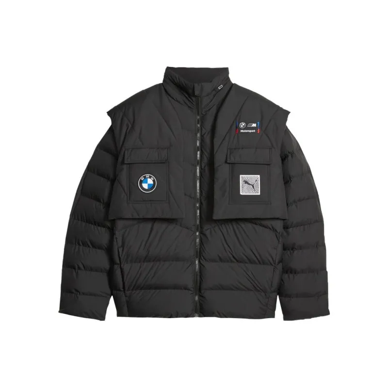 PUMA BMW M Motorsport Puffer Jackets Unisex Black-0