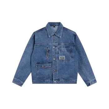 Jeep Pasture Horse Lifestyle Denim Jacket Unisex Azure Blue