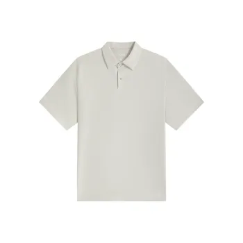 ZIOZIA Polo Shirt Men's Light Gray