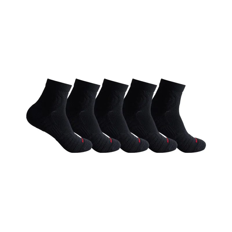 KANTANZHE Ankle Socks Unisex Combo Set Black-6
