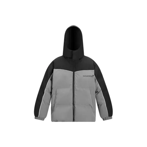 404MOB GANG Puffer Jacket Unisex Gray & Black