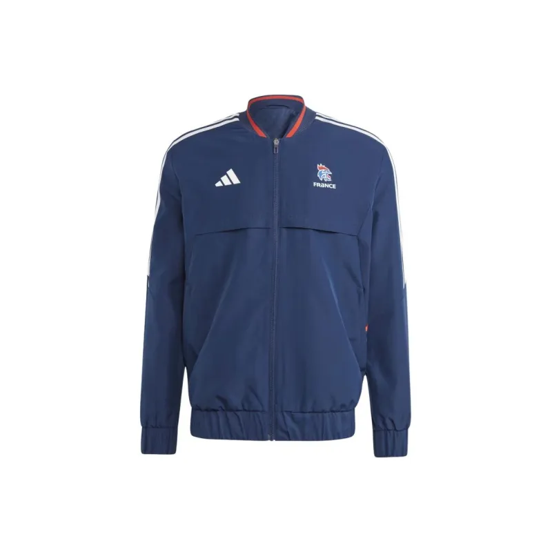 Adidas France Handball Anthem Track Top Jackets Coats Men's Marine Blue-0
