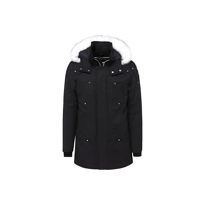 Moose Knuckles Zip-Up Logo Plaque Hooded Parka-0