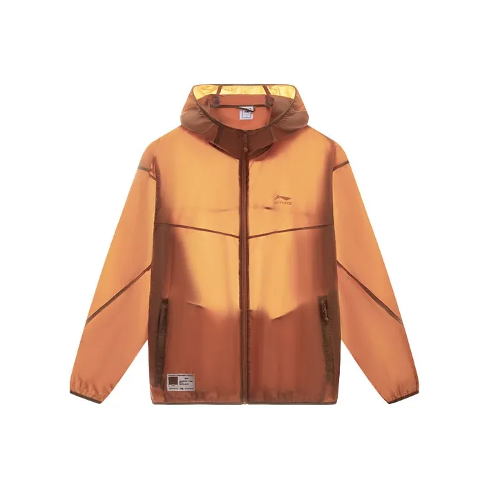 LINING Sports Trend Series Sun Protection Clothing Men Amber Brown-0