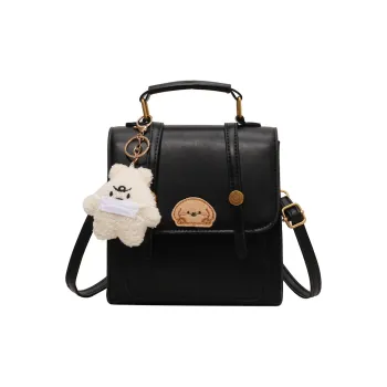 JANE KLAIN PU Backpack Medium Size Women's Coffee/Ecru/Black