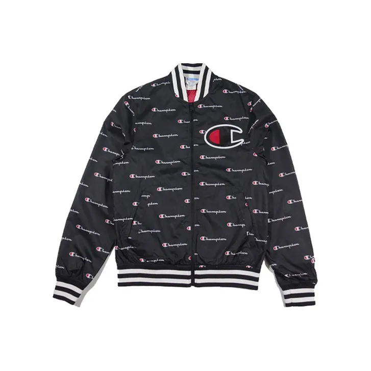 Champion Jacket US Version Unisex Black-0
