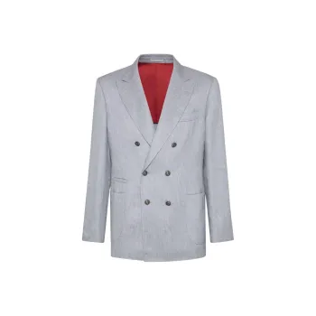 Brunello Cucinelli Double breasted Linen Blazer